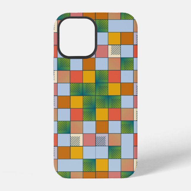 Abstract color seamless pattern iphone case (Back)