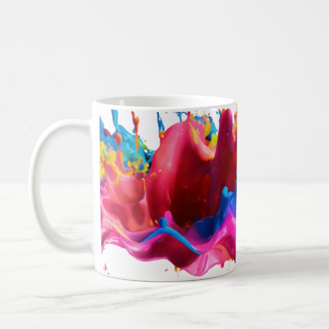 Abstract Color Splash 11 oz Mug   (Left)