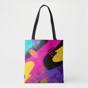 Abstract Color Splash in Retro Comic Style (3) Tote Bag