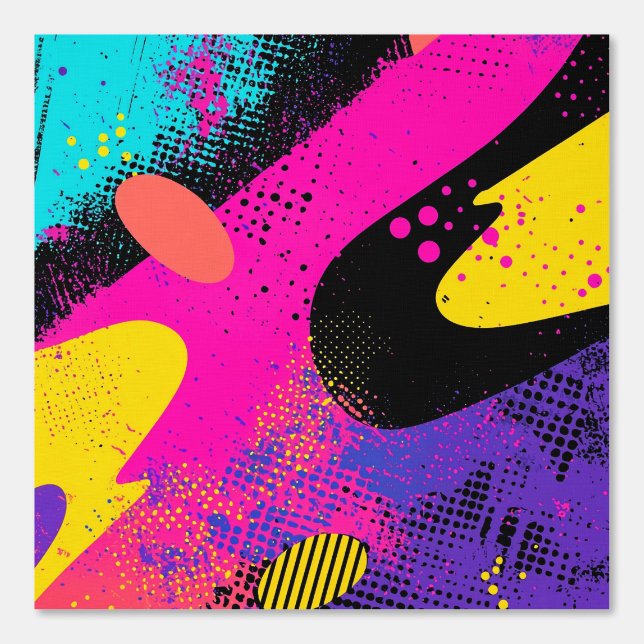 Abstract Color Splash in Retro Comic Style (3) Wallpaper (Front)