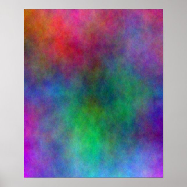 Abstract Color Splash Poster (Front)