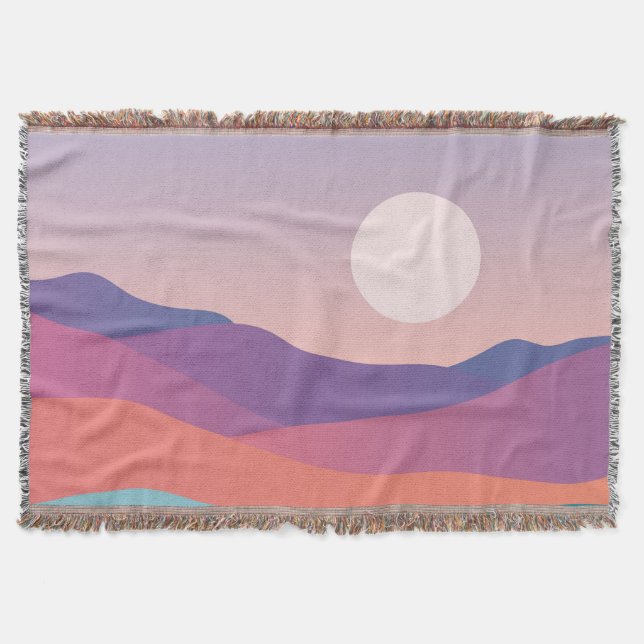 Abstract Color splash Throw Blanket (Front)