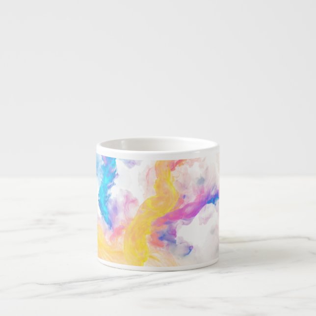 Abstract Color Splashes Espresso Mug (Front)