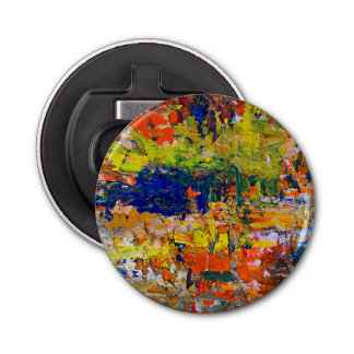 Abstract Color Strokes from Artist’s Palette Bottle Opener