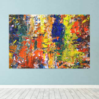 Abstract Color Strokes from Artist’s Palette Canvas Print