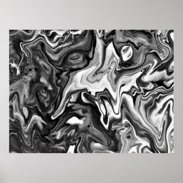 Abstract Color Study 132 / Noir, Poster (Front)