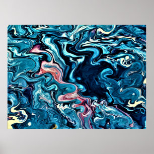 Abstract Color Study 347, Poster