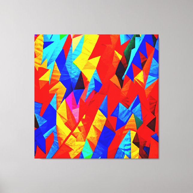 Abstract Color Symphony Canvas Print (Front)
