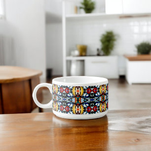 Abstract Color Texture Bowl