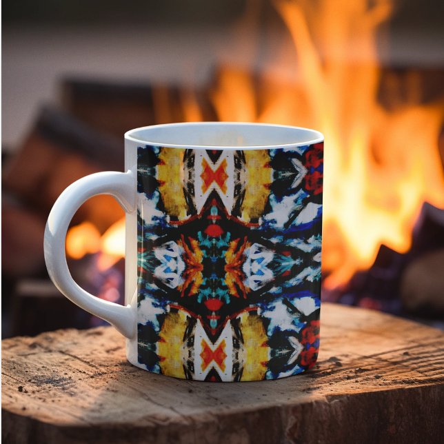 Abstract Color Texture Coffee Mug (mugs and cups)