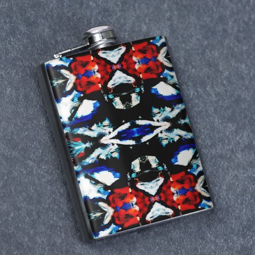 Abstract Color Texture Flask