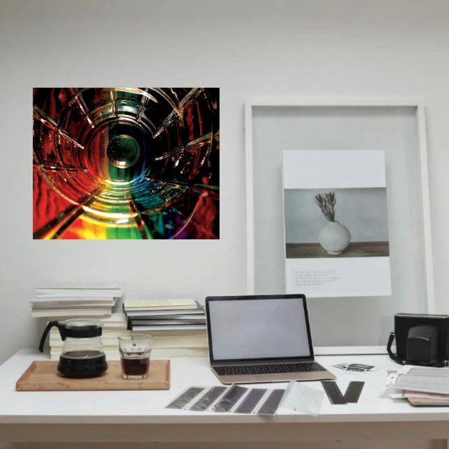 Abstract Colored Pencil Rainbow Poster (Creator Uploaded)