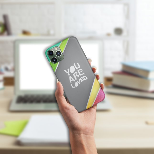 Abstract colored stripes iPhone Case (Abstract colored stripes iPhone Case)