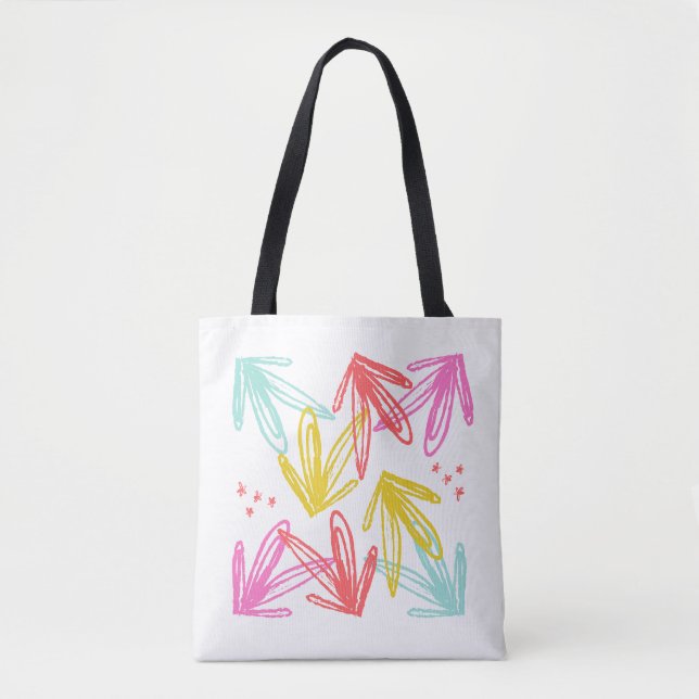 Abstract Colorful Arrow Pattern  Tote Bag (Front)