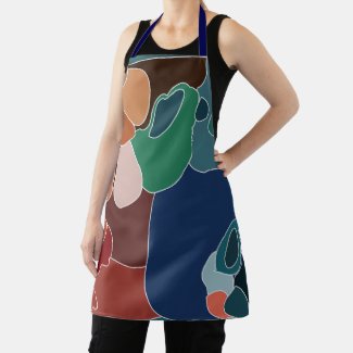 Abstract Colorful Artistic Artsy Artist Apron