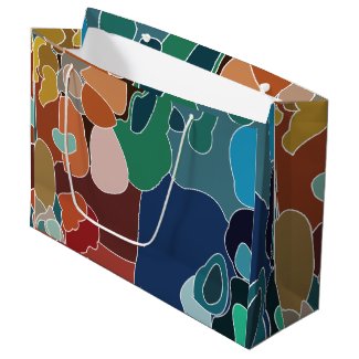 Abstract Colorful Artistic Artsy  Large Gift Bag