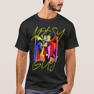 Abstract Colorful Artsy Guy Quote Mens T-Shirt