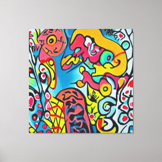 abstract colorful artwork canvas print
