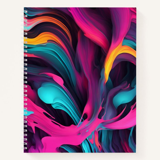 abstract colorful background notebook (Front)