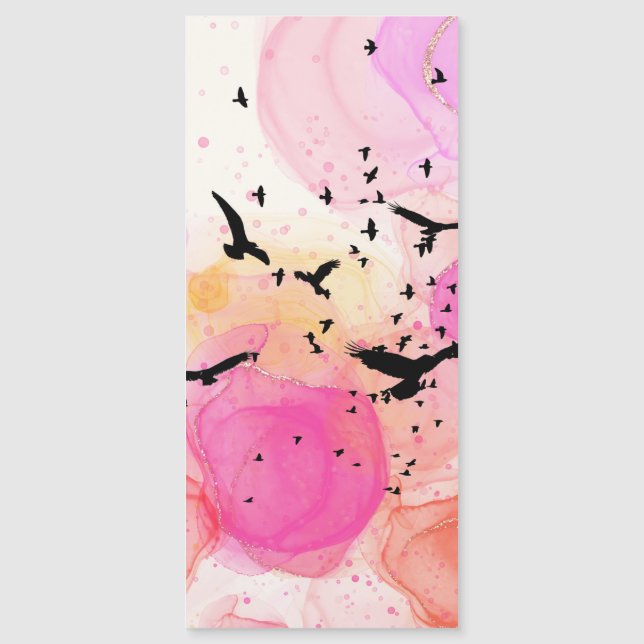 Abstract colorful birds pattern (Front)