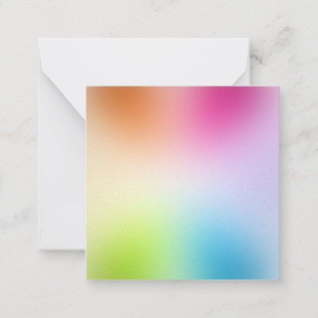 Abstract Colorful Blank Template Elegant Custom (Front)