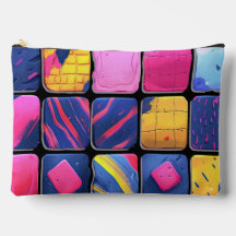 Abstract Colorful Blocks Pattern
