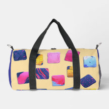 Abstract Colorful Blocks Pattern