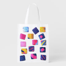 Abstract Colorful Blocks Pattern