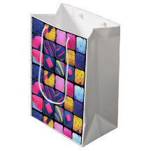 Abstract Colorful Blocks Pattern