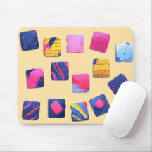 Abstract Colorful Blocks Pattern