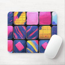 Abstract Colorful Blocks Pattern