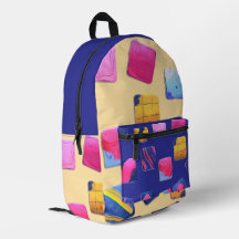 Abstract Colorful Blocks Pattern