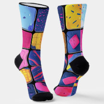 Abstract Colorful Blocks Pattern