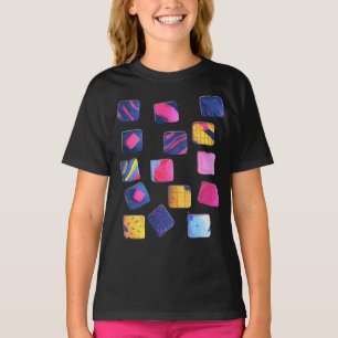 Abstract Colorful Blocks Pattern T-Shirt