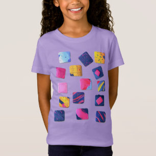 Abstract Colorful Blocks Pattern T-Shirt