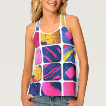 Abstract Colorful Blocks Pattern