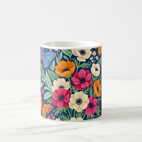 Abstract Colorful Boho Butterflies Coffee Mug