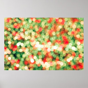 Abstract colorful bokeh background poster