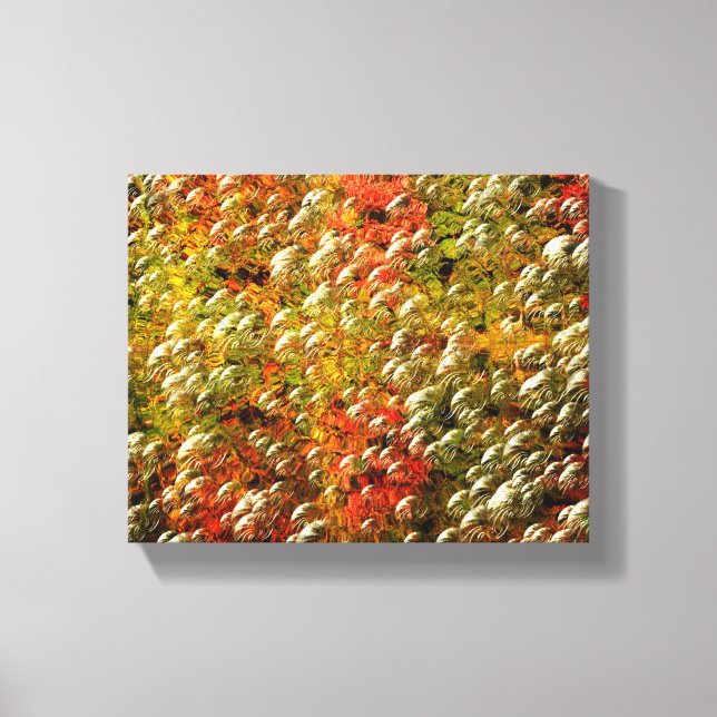 Abstract Colorful Bubbles Pattern Canvas Print (Front)