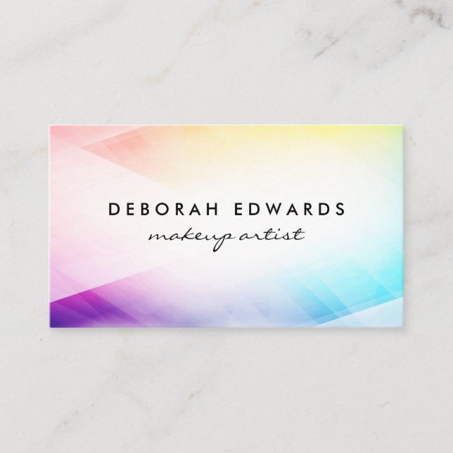 Abstract Colorful  Business Card (Front)