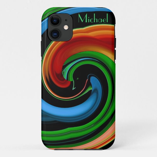 Abstract Colorful Cartoon Face iPhone 5 Case (Back)