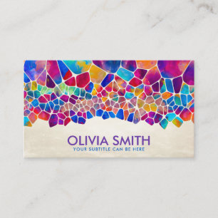 Abstract colorful Cells Business Card