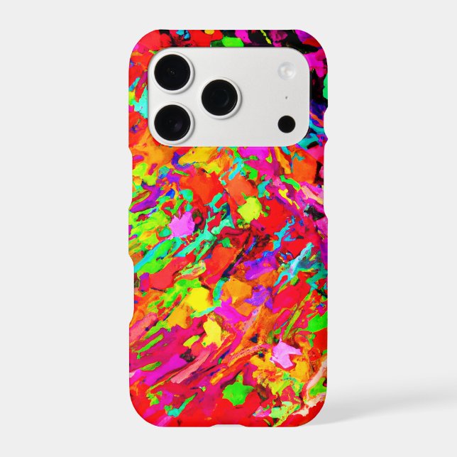Abstract Colorful Chaos Pattern Iphone Case (Back)