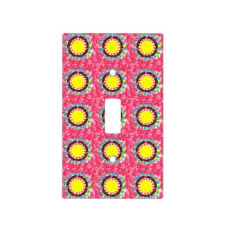 Abstract Colorful Circle Floral Pattern