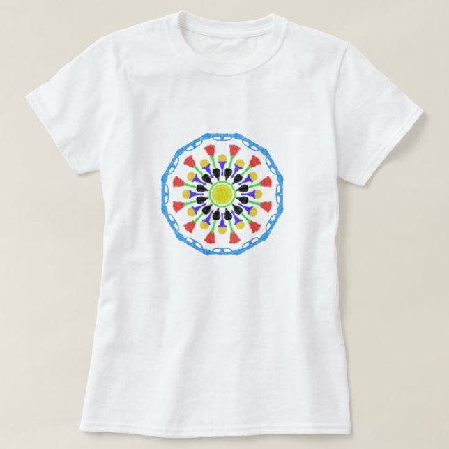 abstract colorful circle pattern T-Shirt (Design Front)