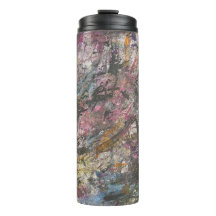 Abstract Colorful Confetti Too" Thermal Tumbler