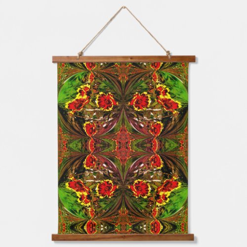 Abstract Colorful Daisies Flower Art Hanging Tapestry