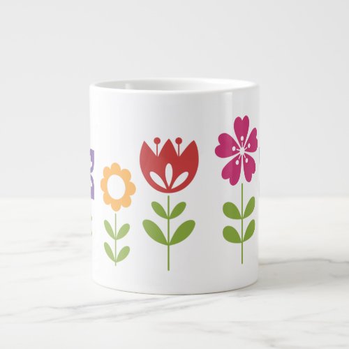 abstract_colorful_decorative_floral giant coffee mug
