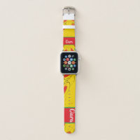 Abstract colorful design on apple watch band
