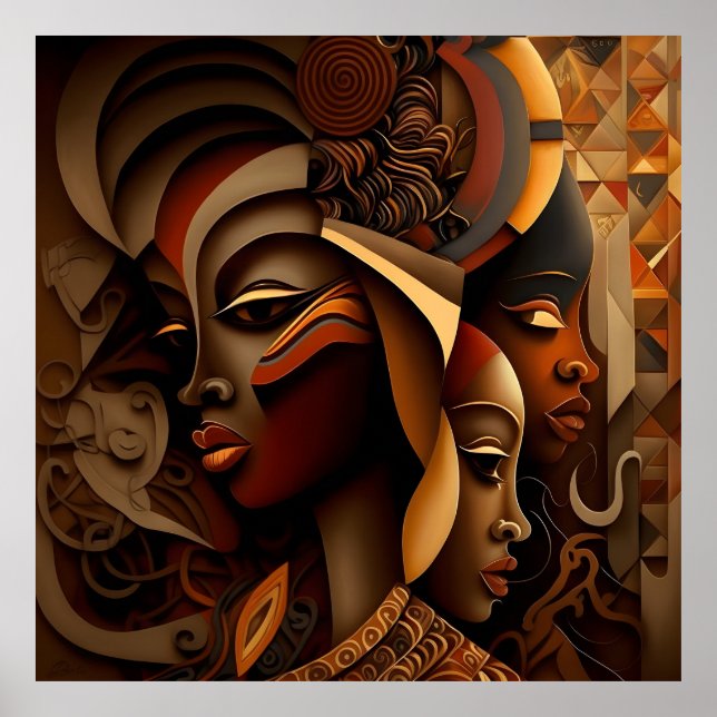 Abstract colorful design poster (Front)
